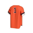 thumbnail image 3 of Unisex GameDay Greats #1 Orange Virginia Cavaliers Lightweight Collegiate Baseball Fashion Jersey, 3 of 4