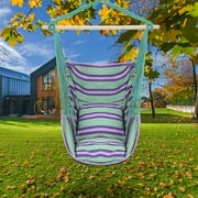 Zimtown Swing Hammock Chair Seat Indoor Outdoor Garden Hanging Rope