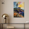thumbnail image 3 of Colorful Lighthouse Impressionism Wall Art /Monet And Van Gogh Inspired Art Canvas Wall Art by Art Remedy, Gallery Wrapped, 16" x 24", 3 of 7