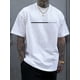 thumbnail image 1 of [WHATEVER' Pattern Print Tee] Short Sleeve T-shirt For Men - 'WHATEVER' Pattern Print Tees - Outdoor Sports For Spring/Summer, Casual Sporty Tee, Comfy Tee, 1 of 4