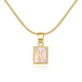 thumbnail image 1 of Collier Pendentif Initiales Alphabet Lettres Anglaises Meta Femmes Hommes Cadeau Z1Q8, 1 of 8