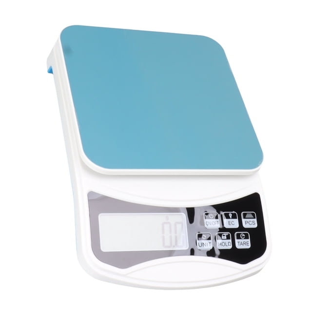 Báscula Electrónica ANGGREK para Alimentos de Cocina Preciso Dibujo de Metal Blanco