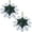 Green-22022, variant on Greenidea 2 Pcs Christmas Red Snowflake Ornaments for Christmas Decorations, 2023 Snowflake Ornaments for Christmas Tree Decorations, Hanging Resin Snowflake Christmas Ornaments