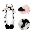 thumbnail image 2 of Sombrero de vaca con orejas móviles, novedoso sombrero de peluche, cómodo y encantador sombrero de peluche., 2 of 5