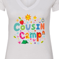 thumbnail image 4 of Inktastic Cousin Camp Reunion Women's V-Neck T-Shirt, 4 of 5