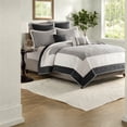 thumbnail image 4 of Premium 7Piece Black Reversible Bedding Set King/Cal King Modern Style for Cozy Home, 4 of 7