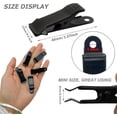 thumbnail image 2 of LQQBOX 6 Pcs Mini Alligator Clips Metal Spring Clamps Black Alligator Clamps 0.5 Inch Wide Crocodile Spring Clips for Crafts Work, Smooth Jaw, 0.31 inch Capacity, 2 of 7