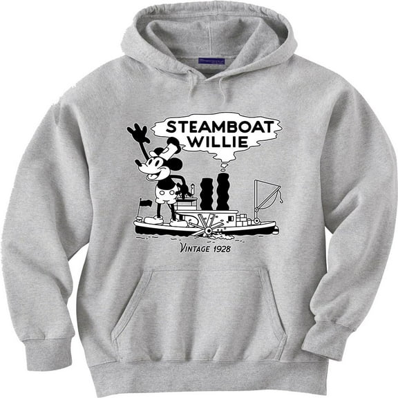 Steamboat Willie Funny Retro Cartoon Hoodie Sweatshirt Clothing Accessories Gifts Mens