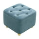 thumbnail image 3 of Taburete Pequeño para Pies, Asiento Acolchado Estable, Almohadillas Inferiores Silenciosas, Taburete Otomano, Reposapiés para Apartamento, Hogar, Sofá azul Soledad Escabel, 3 of 10