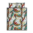 thumbnail image 5 of Juego de cama acolchado con estampado de flores de loro, 5 of 5
