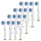 thumbnail image 2 of Cabezales de cepillo dental TL-2710 en ángulo para Oral-B, paquete de 8, cerdas de nylon y ABS, blanco y azul, para adultos, tamaño compacto., 2 of 6