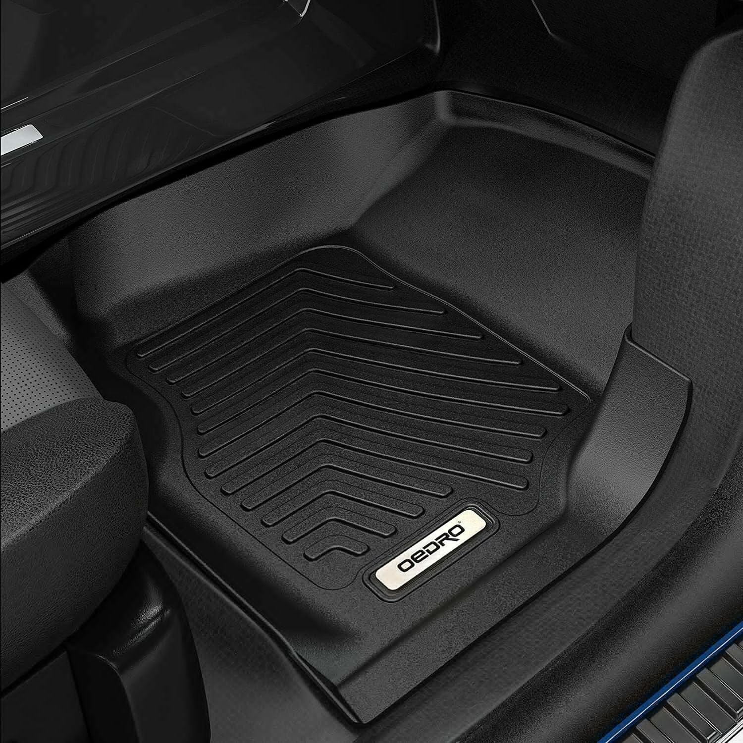 RVNI Floor Mats Liner 3D TPE for 2017-2022 Ford F-250/F-350 Super Duty Crew Cab 1st Row Bench Seat