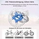 thumbnail image 4 of Disco de freno de bicicleta Disco de freno de bicicleta azul Disco de freno de bicicleta de 180 mm Adecuado para bicicleta de montaña de velocidad variable Accesorios para bicicletas Azul 180 mm, 4 of 5