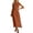 Orange, variant on cocolona Womens Summer Linen Sleeveless Tank Dress Button V Neck Flowy Long Maxi Dress Casual Solid Color Vacation Beach Sundress
