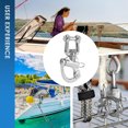 thumbnail image 3 of 2PCS Stainless Steel Swivel Eye Snap Hook - Heavy Duty Snap Clips with Quick Release, Marine Grade, Durable, Universal for Sailboat Rigging, 3 of 7