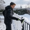 thumbnail image 3 of Oversized Ice Scrapers for Car Windshield, Snow Brush Scrapers Car Window Frost Removal with Foam Handle, Soft Blade for SUVs Trucks-Scratch（12.6 Inch,Green ）, 3 of 6