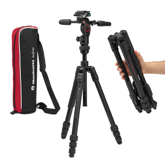 Trípode Manfrotto Befree GT PRO de aluminio de 4 secciones negro