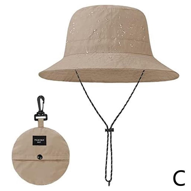 Women's Summer Sun Hat, UPF Sun Protection Wide Brim, Foldable for Travel Camping, Polyester Fiber