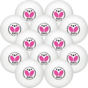 Butterfly R40+ 3-Star Ball White 12-Pack