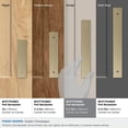 thumbnail image 3 of Amerock Ladera 5-1/16 inch (128mm) Center-to-Center Rectangle Golden Champagne Cabinet Pull Backplate, 3 of 6