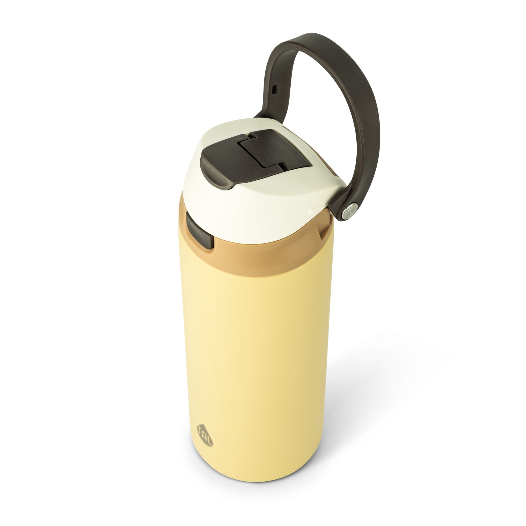 TAL 24oz Stainless Steel 2-in-1 Water Bottle with Straw and Chug Lid, Ochre