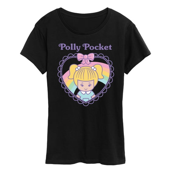 Polly Pocket - Polly Pocket Heart- Women's Short Sleeve Graphic Tee