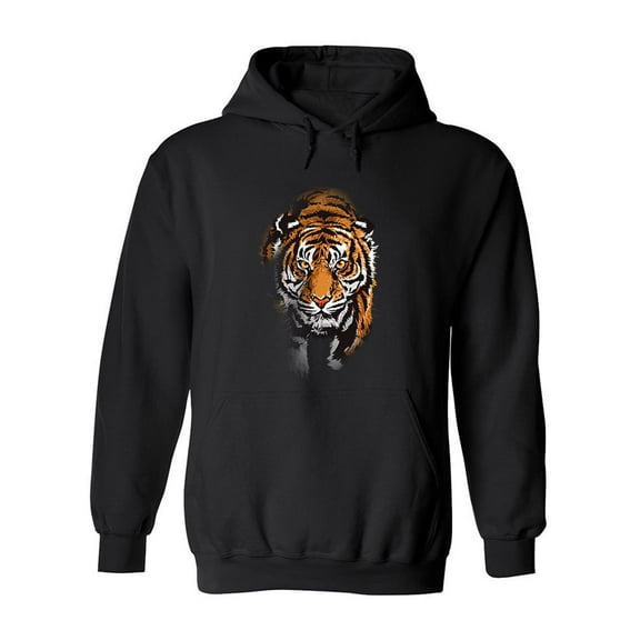 Beautiful Tiger In The Shadow Hoodie Men -Image by Shutterstock, Male XX-Large