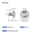 thumbnail image 2 of Unique Bargains M8x10mm 304 Stainless Steel Flanged Button Head Socket Cap Screws 50 Pack, 2 of 5