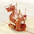 thumbnail image 3 of Leather Photo Album Whatsign Chinese New Years Cards 2025 3D Up Cards Year Of The Greeting Cards New Year Cards For Kids Family Friends Spring Festival Happy Chinese New Year Car,Gold Party Greeting, 3 of 4