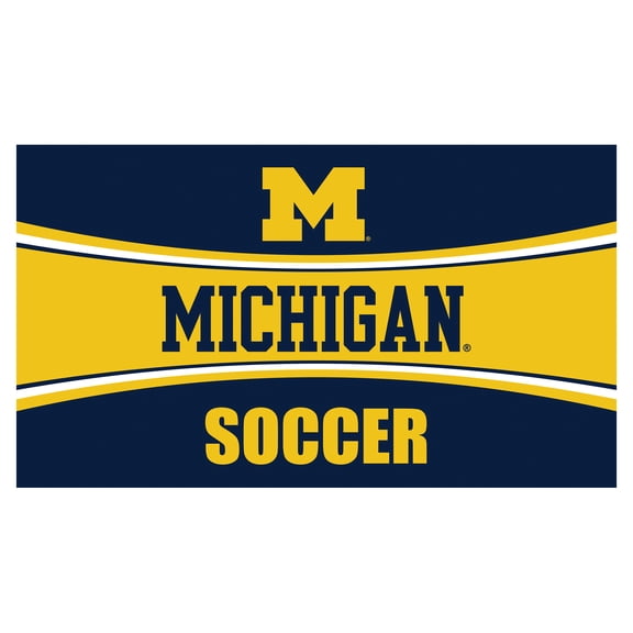 Michigan Wolverines 28" x 16" Soccer Trapper Door Mat