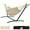 White, variant on Lazy Daze Heavy-Duty Double Hammock with Steel Stand