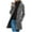Gray, variant on Fesfesfes Women Flannel Coat Solid Color Pocket Woollen Coat Recreational Long Sleeve Tops Under $10