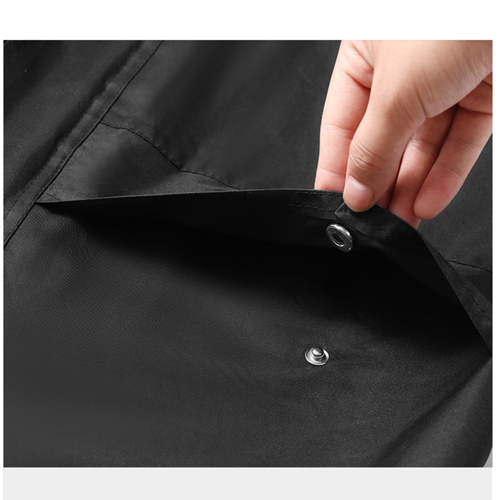 Dagegui 2 Pieces Men's Rain Suit Long Sleeve Hooded Raincoat and Pants Set Outdoor All-Sport Waterproof Breathable Anti-storm Rainsuit Sets Today Clearance Black L
