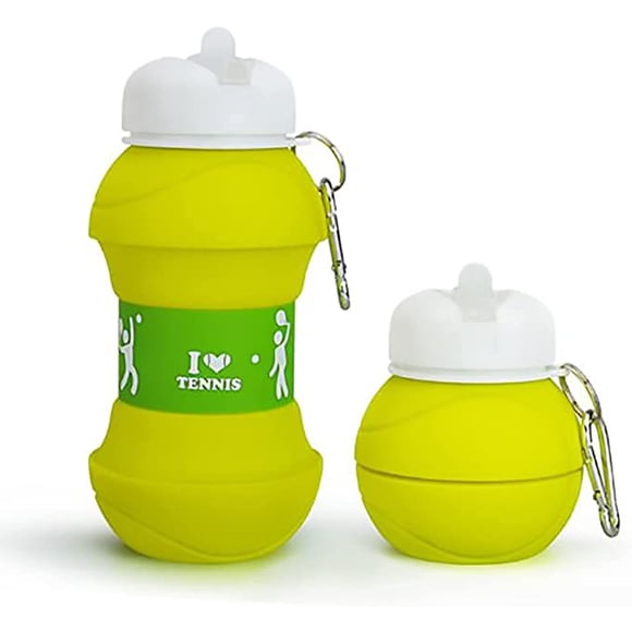 Botella Balón Plegable Deportiva Unbranded Forma Pelota Tenis 550ml