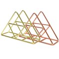 thumbnail image 2 of 2 soportes para servilletas de hierro, de metal, triangulares, para papel de cocina, 2 of 7