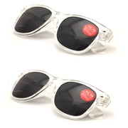 v.w.e. 2 pairs classic bifocal outdoor reading sunglasses - comfortable stylish simple readers rx magnification