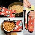 thumbnail image 5 of Yayeee Oven Mitts and Pot Holder Set of 2 Heat Resistant Kitchen Gloves Baking Hot Pad, Retro Christmas Ornaments Pattern, 5 of 5