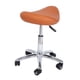 thumbnail image 4 of Taburete giratorio 360 para salón, taburete de bar con ruedas para barbería, oficina, tareas domésticas Naranja, 4 of 8