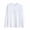 White, variant on WRFWUL Mens Long Sleeve V Neck Cotton T Shirts Solid Color Slim Fit Basic Athletic Undershirt Tops