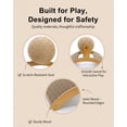 thumbnail image 5 of Cat Scratching Ball with Stand, 360° Rotating Sisal Ball Interactive Cat Scratcher, Arch Bridge Design Cat Scratching Post for Indoor Cats, Furniture Protector for Cats(S), 5 of 7