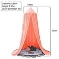 thumbnail image 2 of Girls' canopy bed, soft pink princess canopy, dreamy decor with ruffles, 2 of 5