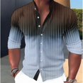 thumbnail image 1 of Camisa de manga larga para exteriores con cuello degradado y costuras transpirables cómodas para hombre , estilo retro, para deportes musculosos, tallas S a 6XL, 1 of 6