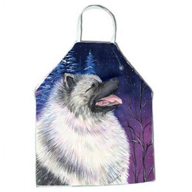 Carolines Treasures SS8350APRON Starry Night Keeshond Apron - 27 x 31 in.