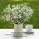 thumbnail image 4 of Injueey De flores artificiales, ramos de plantas de Gypsophila falsas, tacto Real, blanco vivo, hogar, sala de estar, decoración DIY Decoración Injueey HA084176-00, 4 of 6