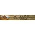 thumbnail image 2 of Vieira, Robin-Lee 14x6 White Modern Wood Framed Museum Art Print Titled - Welcome to Our Farm, 2 of 4