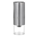 thumbnail image 1 of Mistaha Portable Coffee Bean Grinder with Infinite Bottom Adjustments, Stainless Steel CNC Grinding Core, Auto Shut-off, Type-C Charging, LED Touch Screen, Visual Grinding, Silver Color, Lithium, 1 of 6