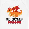 thumbnail image 4 of Inktastic Big Brother Cute Red and Orange Dragon Boys Baby Bodysuit, 4 of 5