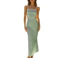 thumbnail image 3 of Biekopu Women Bodycon Slip Dress, Sleeveless Backless Patchwork Summer Long Dress Cocktail Dress, 3 of 8
