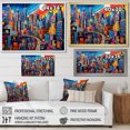 thumbnail image 4 of Designart "Tokyo Popart Colorful City painting I" Tokyo Floater Framed Wall Decor, 4 of 7