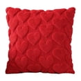 thumbnail image 1 of Funda de cojín con diseño de corazón de amor, funda de almohada de felpa con cremallera oculta para sofá, dormitorio, sala de estar y decoración., 1 of 8
